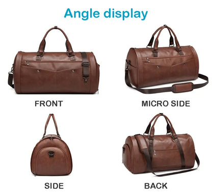 Journeyfold Leather Foldable Duffle Bag